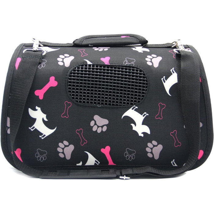 Транспортна сумка для котів BPS, переноска для тварин, 3 розміри S/M/L, чорна, 37 x 22 x 20 см