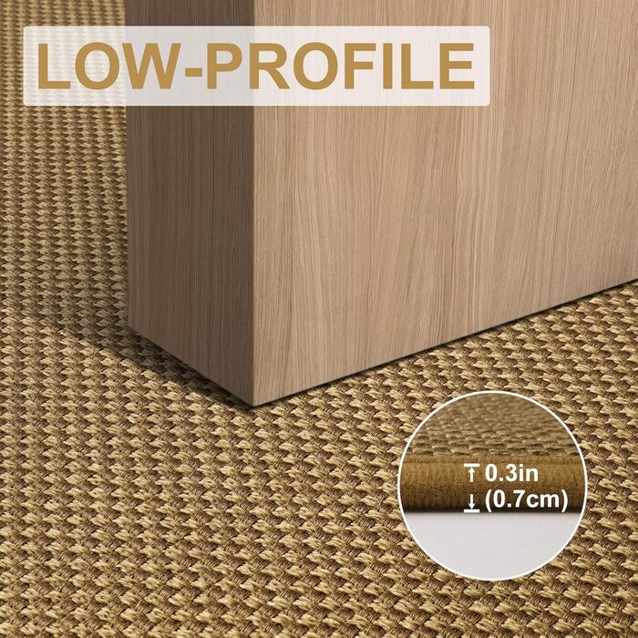 Килимок для дому LEKEEPGO 43x75 см, антиковзаючий, миючий, вбираючий, для внутрішнього використання (колір: світло-коричневий)