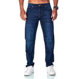 Чоловічі джинси JEEL Regular Fit - стрейч, denim-look, темно-сині 38W/32L