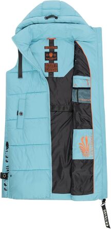 Жіноча степкова жилетка Navahoo з капюшоном, тепла, для активного відпочинку (L, небесно-блакитний)