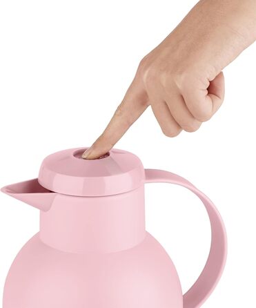 Термос Emsa Samba 1 л (2 шт) Puder Rosa | Збереження тепла 12 год, холоду 24 год | Quick Press замок