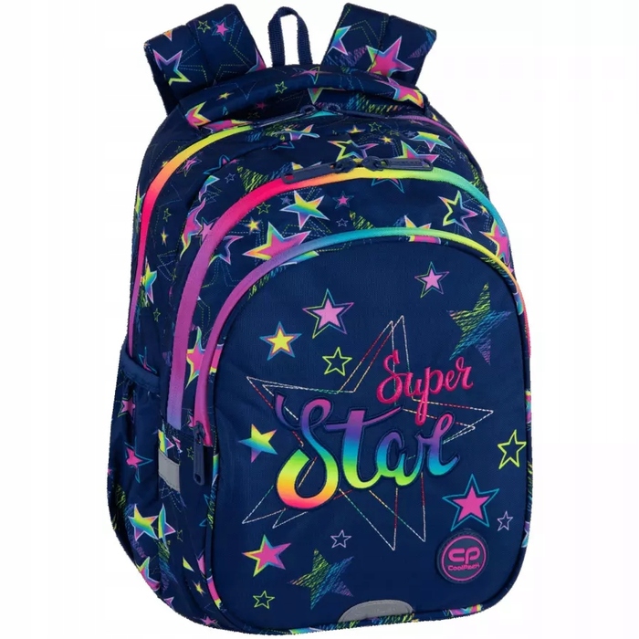 Багатовідсінковий шкільний рюкзак CoolPack (синій, рожевий, багатоколірний)