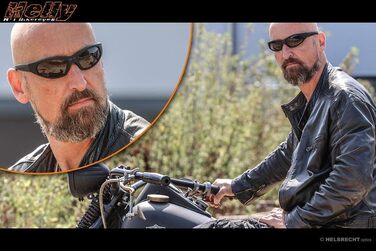 Мотоокуляри HELLY No.1 Bikereyes Tribal Black Angel – антизапотівальні, вітрозахисні, ударостійкі сонцезахисні окуляри для мотоциклістів