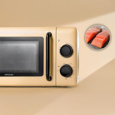 Мікрохвильова піч Cecotec Proclean 3110 з грилем, 20л, 700W, червона | Ручне керування