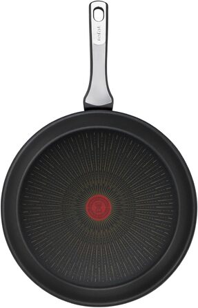 Сковорода Tefal Unlimited On 32 см індукційна з антипригарним покриттям Titanium, з індикатором нагріву Thermo-Signal, для всіх типів плит, чорна G25908