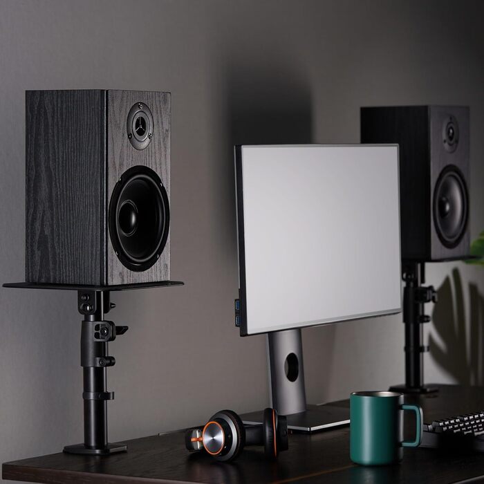 Підставка для динаміків Drall 2 шт. - регульована, чорна (BH7BA)