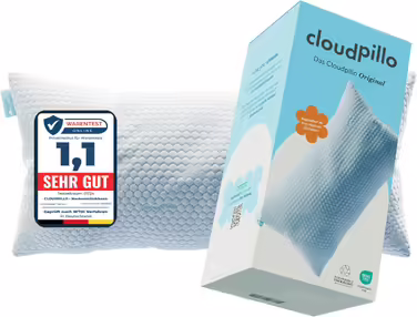 Ергономічна подушка Cloudpillo з пам’яттю форми 40x80 см, регульована висота, гіпоалергенна, преміум-якість