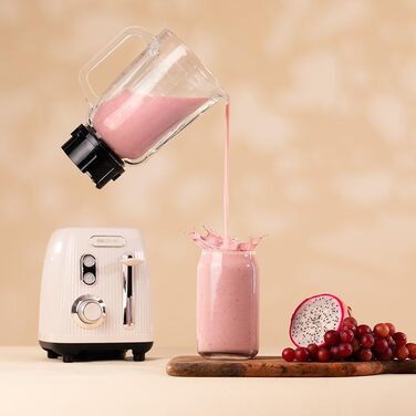 Cecotec Retro Power Stand Mixer - 1200W, 1.5L, Black Titanium & Green/Beige Vintage Design