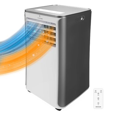 Мобільний кондиціонер Cecotec ForceClima 9000 BTU з Wi-Fi, охолодження до 25 м², пульт, LED-дисплей, 5 режимів, тепловий насос, таймер