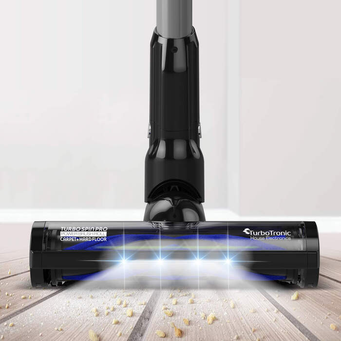 Вертикальний пилосос TurboTronic TT-CF7 BLACK, чорний