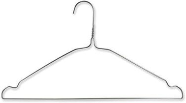 Плечики Hangerworld дротяні металеві з прорізами 41 см сріблясті, 50 шт.