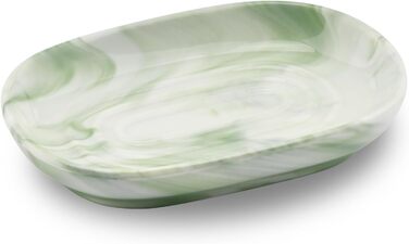 Керамічна мильниця з антиковзним покриттям, мильниця для мила, мильниця для ванної кімнати, душа та кухні (зелена)