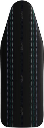 Чохол для прасування Laurastar Universal Black, 131x55 см, 100% бавовна, з лінійками, кліпсами, сумісний з будь-якими прасувальними дошками, придатний для прання