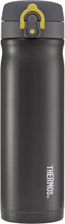 Stainless Steel Insulated Travel Mug - 470ml - Charcoal Color