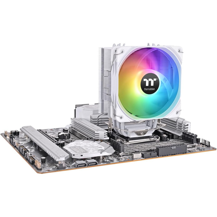 Охолоджувач повітряний Thermaltake UX200 SE ARGB Snow - Кулер для ПК з підсвічуванням ARGB