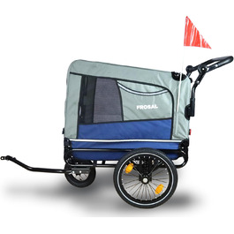 Фросал Причіп для велосипеда для собак Лассе - універсальний причіп-біговий візок для собак, трейлер для собак