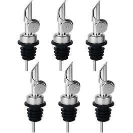 Виливники для пляшок BALTRE (6 шт.) з 6 адаптерами: для олії, вина, спиртних напоїв, кави, сиропу