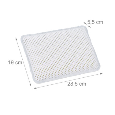 Relaxdays Bath Pillow with Suction Cups