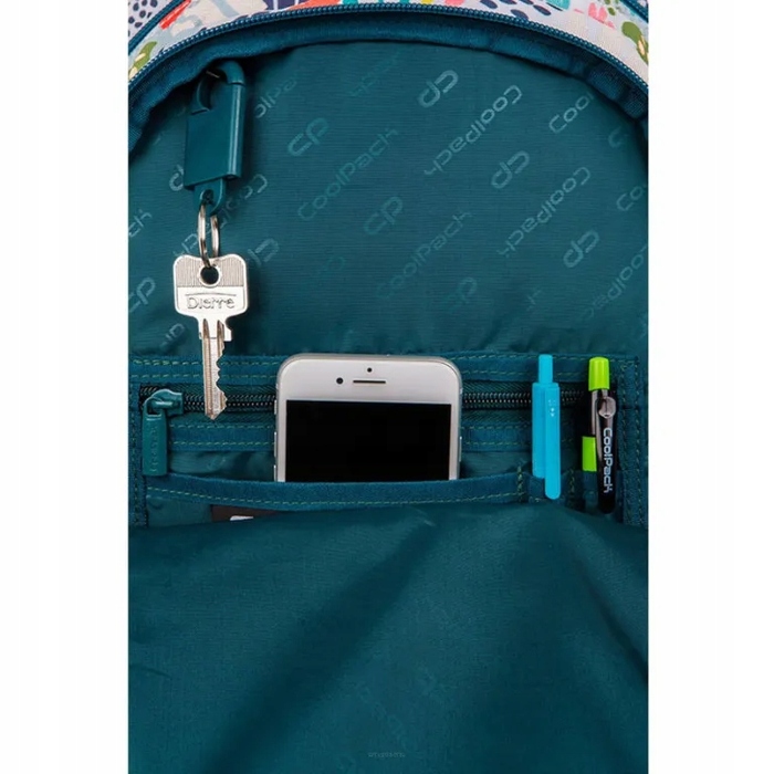 Багатофункціональний шкільний рюкзак CoolPack, білий/багатоколірний, 24 л