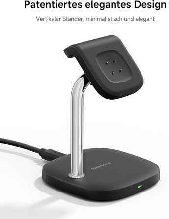 Зарядний пристрій SwanScout 505G2 для Google Pixel Watch 3/2 (не для Pixel Watch 1), магнітний зарядний пристрій, чорний