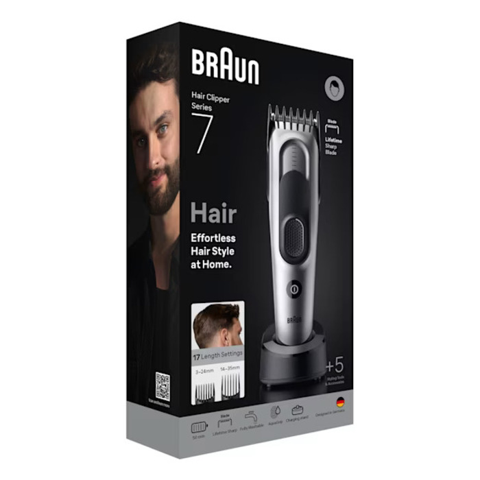 Тример для волосся Braun Series 7 HC7590 + 5 насадок для стайлінгу