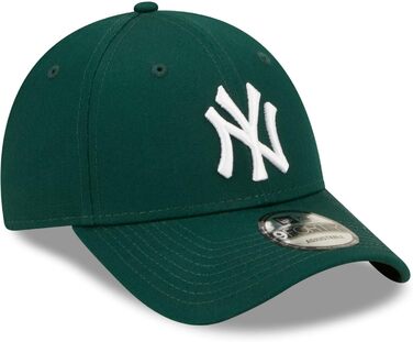 Кепка New Era 9Forty Yankees Essential - бейсболка з вигнутим козирком, MLB, чоловіча, металева застібка, Forest Green