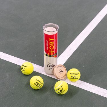 Dunlop Fort Tournament Tennis Balls - For Clay, Hard & Grass Courts (3 x 4 Balls)