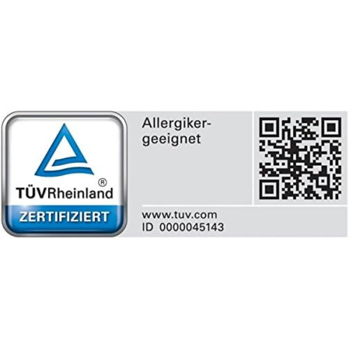 Allsana Anti-Allergy Mattress Cover for Topper 90x200x8 cm | Anti-Mite Encasing for Topper | Dust Mite Protection for House Dust Allergy Sufferers | Dust-Mite-Proof Intermediate Cover for Mattress Topper | TÜV Tested