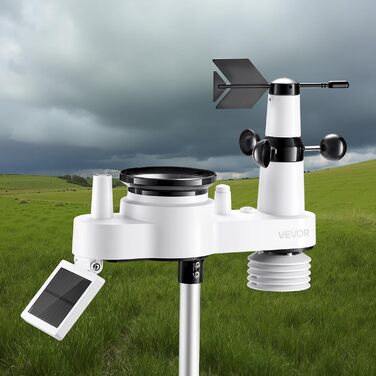 Метеостанція VEVOR Profi 7-в-1 WiFi з сонячною панеллю, 7.5