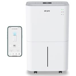 Електричний осушувач повітря Air Pro 20L - портативний, для спальні, підвалу, гаража, кухні. З таймером та режимом сну. Білий