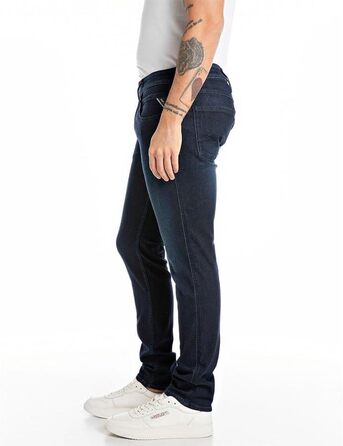 Чоловічі джинси Replay Anbass Slim-Fit з еластичним комфортом (29W / 32L, темно-сині 007-5)