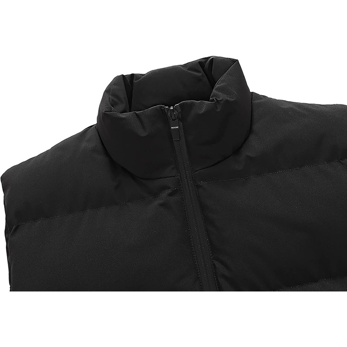 Чоловіча пухова жилетка для активного відпочинку, тепла степкова жилетка Oversized з кишенями, чорна, 4XL