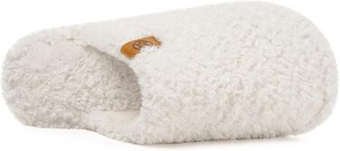 Домашні тапочки Dokela для жінок та чоловіків, зручні, з піною пам'яті, з штучним хутром, легкі, антиковзаючі (46/47 EU, білі)