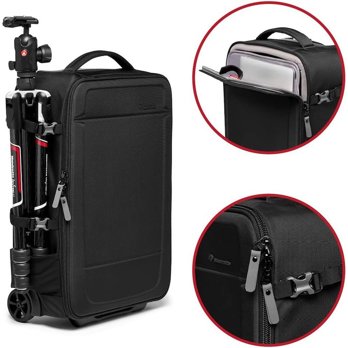 Рюкзак для камери Manfrotto Advanced Fast III з відділенням для ноутбука та аксесуарів, знімні перегородки, бічний доступ, кріплення для штатива