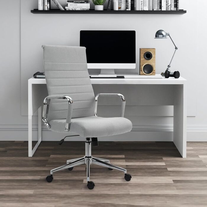 Офісне крісло SVITA Comfort: поворотне, для керівника, для офісу, сірий, тканина