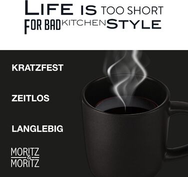 Набір посуду Moritz & Moritz NORDIC на 6 осіб (18 предметів) - посуд з кераміки, скандинавський дизайн, міцний набір тарілок, сервіз для щодня та гостей