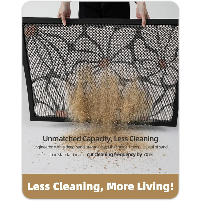 Придверний килимок COLOR&GEOMETRY для вулиці 43 x 76 см, протибрудний та антиковзаючий килим для вхідної групи, бежевий