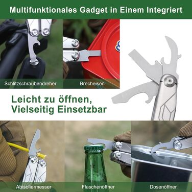 Мультитул NexTool Muiltool 19 в 1: мультифункціональний інструмент з плоскогубцями, ножем, викрутками, ножицями, сталь, для кемпінгу, подарунок для чоловіків