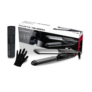 Випрямляч для волосся Rowenta Thermoglide SF5120E0 Titanium, 5 режимів (170-230°C), чорний/сріблястий