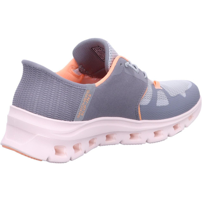 Кросівки Skechers Glide-Step Vibey Hands Free Slip-ins для жінок, сірі та помаранчеві, 38 EU