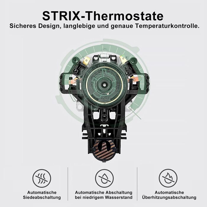 Ретро чайник з нержавіючої сталі, електрочайник та тостер-сет, 2200 Вт, 1,8 л, для чаю, кави, дитячого харчування, без BPA. Зелений вінтажний дизайн