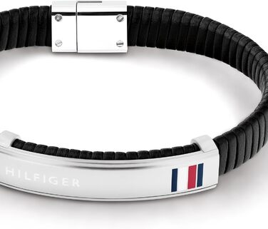 Браслет шкіряний чоловічий Tommy Hilfiger 2790349 чорний