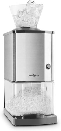 Crushed Ice Machine, Fast Crushed Ice Maker with Catch Basin, Electric Ice Crusher with 3.5L Capacity, Portable Ice Crusher Machine, Crushed Ice Machines for 15kg/h