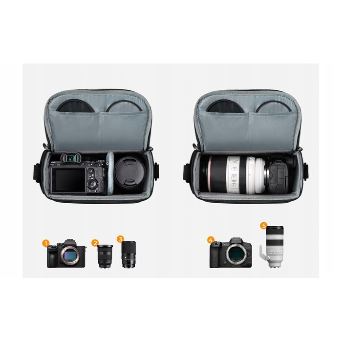 Фотосумка-слінг K&F Concept Camera Sling Bag 5л, синя