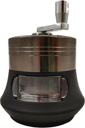 Ручний шліфувальник з прозорою кришкою, 7,6 см, чорний