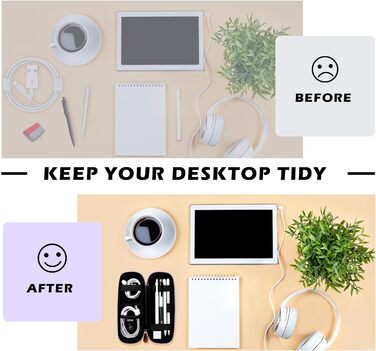 Чохол для Apple Pencil та інших стилусів: преміум шкіра, USB-кабель, фіолетовий