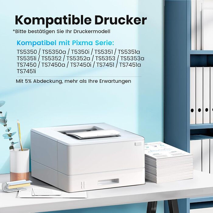 Комплект картриджів 560 XL та 561 XL для принтерів Canon PIXMA TS5300, TS5350, TS5351, TS7400, TS7450 (чорний та кольоровий)