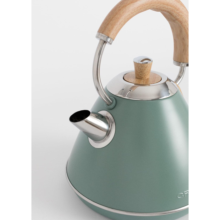 Retro Electric Kettle - Cream White - 1L Capacity, Fast Boil, Auto Shutoff, Anti-Scale Filter, Water Level Indicator