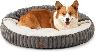 Кігтеточка-лежанка для котів та маленьких собак, кругла, з ковдрою, антистресова, сірого кольору, 89x89x18 см