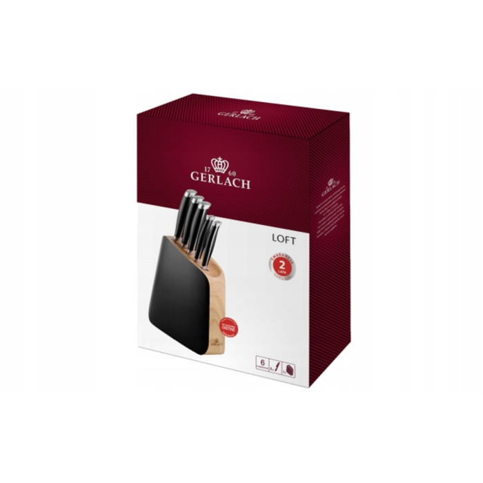 Набір ножів у підставці Gerlach LOFT dfs, 5 предметів